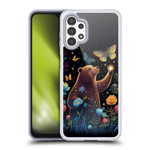 JK Stewart Art Bear Reaching Up Soft Gel Case for Samsung Galaxy A13 (2022)