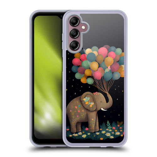 JK Stewart Art Elephant Holding Balloon Soft Gel Case for Samsung Galaxy A14 5G