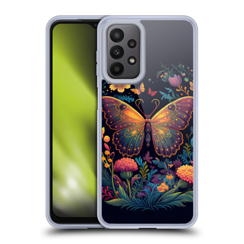 JK Stewart Art Butterfly In Night Garden Soft Gel Case for Samsung Galaxy A23 / 5G (2022)