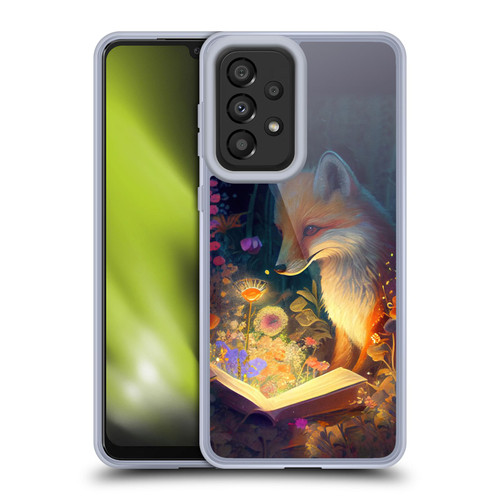 JK Stewart Art Fox Reading Soft Gel Case for Samsung Galaxy A33 5G (2022)