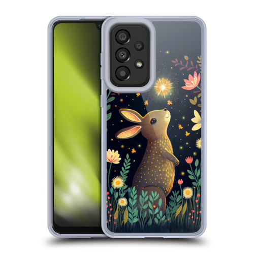 JK Stewart Art Rabbit Catching Falling Star Soft Gel Case for Samsung Galaxy A33 5G (2022)