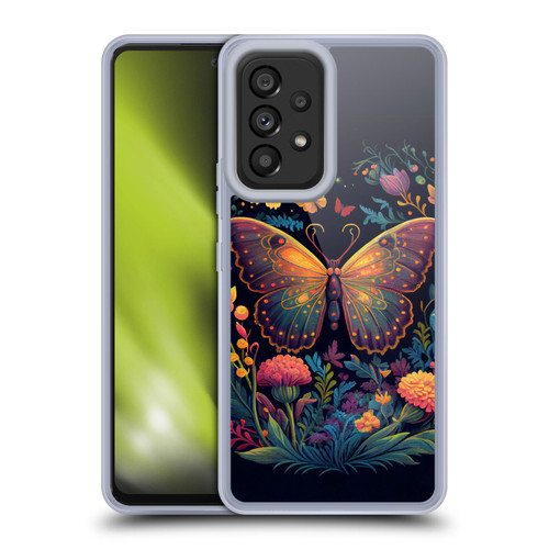 JK Stewart Art Butterfly In Night Garden Soft Gel Case for Samsung Galaxy A53 5G (2022)