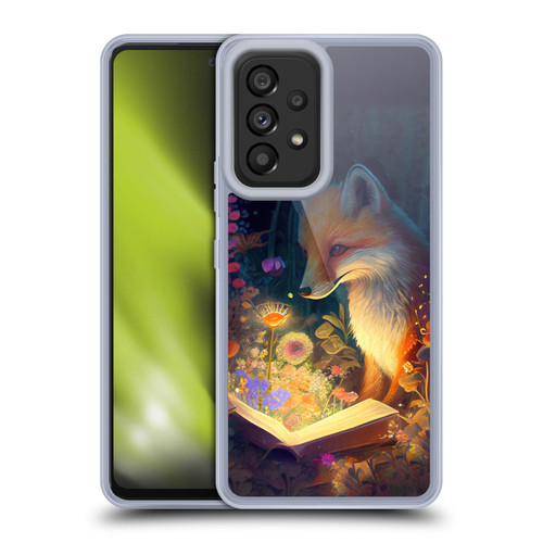 JK Stewart Art Fox Reading Soft Gel Case for Samsung Galaxy A53 5G (2022)