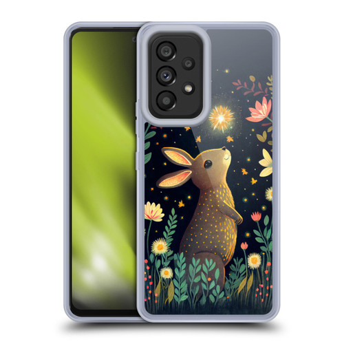 JK Stewart Art Rabbit Catching Falling Star Soft Gel Case for Samsung Galaxy A53 5G (2022)
