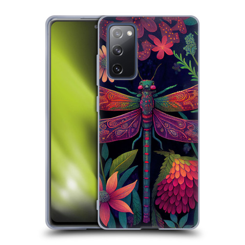 JK Stewart Art Dragonfly Purple Soft Gel Case for Samsung Galaxy S20 FE / 5G