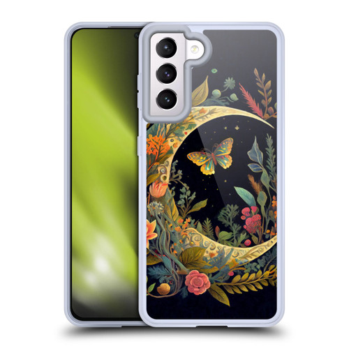 JK Stewart Art Crescent Moon Soft Gel Case for Samsung Galaxy S21 5G