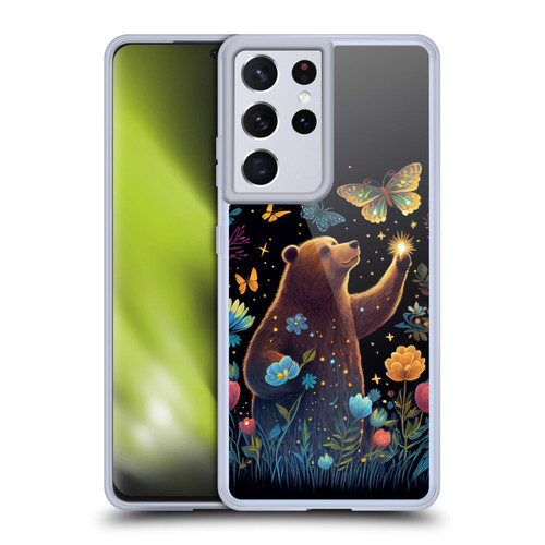 JK Stewart Art Bear Reaching Up Soft Gel Case for Samsung Galaxy S21 Ultra 5G