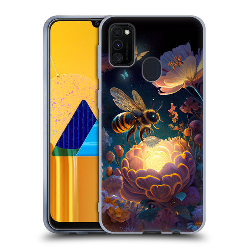 JK Stewart Art Bee Soft Gel Case for Samsung Galaxy M30s (2019)/M21 (2020)