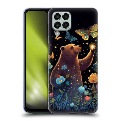 JK Stewart Art Bear Reaching Up Soft Gel Case for Samsung Galaxy M33 (2022)