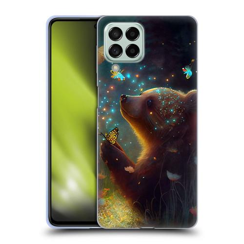 JK Stewart Art Bear Soft Gel Case for Samsung Galaxy M53 (2022)