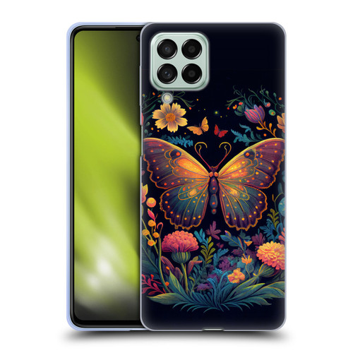 JK Stewart Art Butterfly In Night Garden Soft Gel Case for Samsung Galaxy M53 (2022)