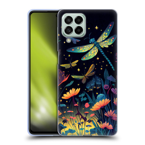 JK Stewart Art Dragonflies In Night Garden Soft Gel Case for Samsung Galaxy M53 (2022)