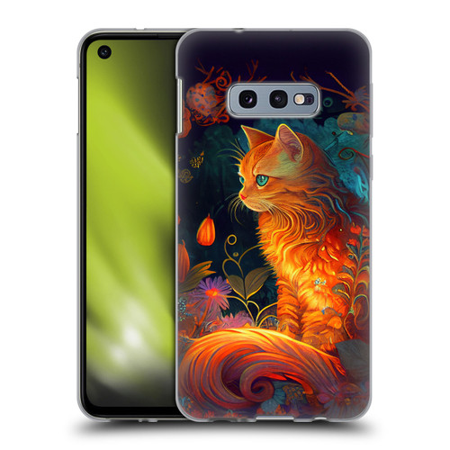 JK Stewart Art Cat Soft Gel Case for Samsung Galaxy S10e