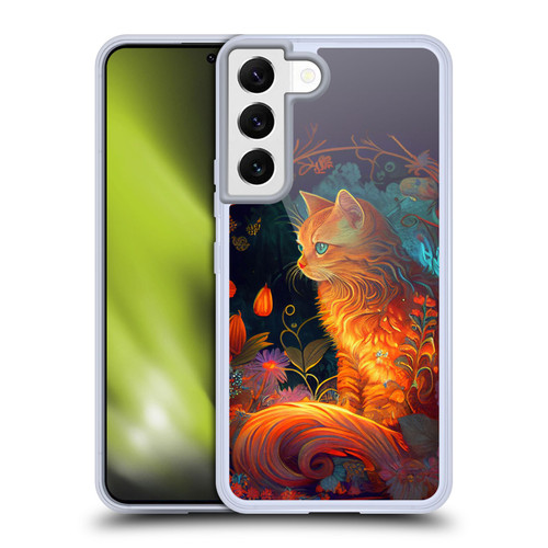 JK Stewart Art Cat Soft Gel Case for Samsung Galaxy S22 5G