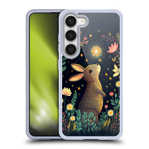 JK Stewart Art Rabbit Catching Falling Star Soft Gel Case for Samsung Galaxy S23 5G