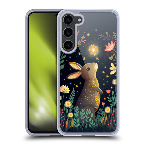 JK Stewart Art Rabbit Catching Falling Star Soft Gel Case for Samsung Galaxy S23+ 5G