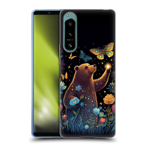 JK Stewart Art Bear Reaching Up Soft Gel Case for Sony Xperia 5 IV