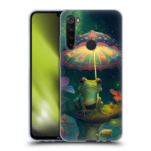JK Stewart Art Frog With Umbrella Soft Gel Case for Xiaomi Redmi Note 8T