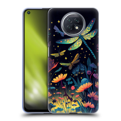 JK Stewart Art Dragonflies In Night Garden Soft Gel Case for Xiaomi Redmi Note 9T 5G