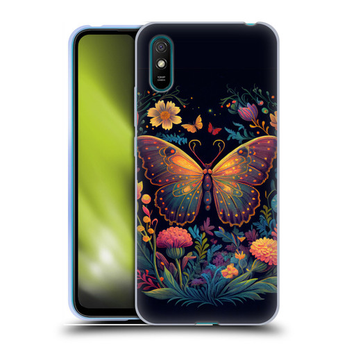 JK Stewart Art Butterfly In Night Garden Soft Gel Case for Xiaomi Redmi 9A / Redmi 9AT