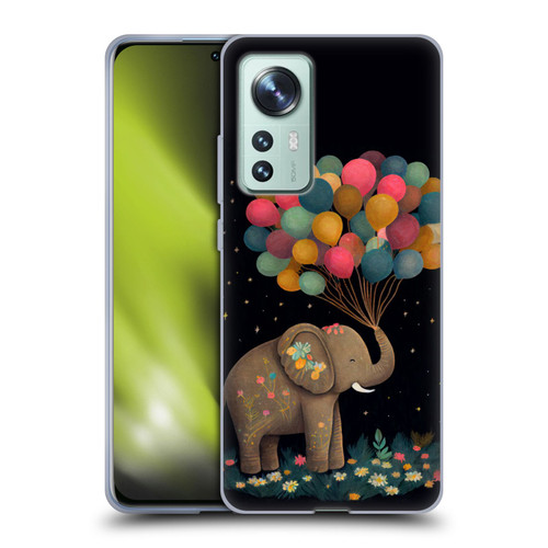 JK Stewart Art Elephant Holding Balloon Soft Gel Case for Xiaomi 12
