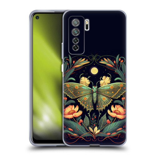 JK Stewart Graphics Lunar Moth Night Garden Soft Gel Case for Huawei Nova 7 SE/P40 Lite 5G