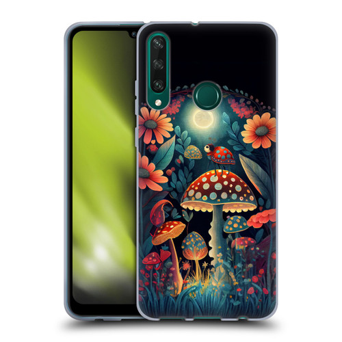 JK Stewart Graphics Ladybug On Mushroom Soft Gel Case for Huawei Y6p