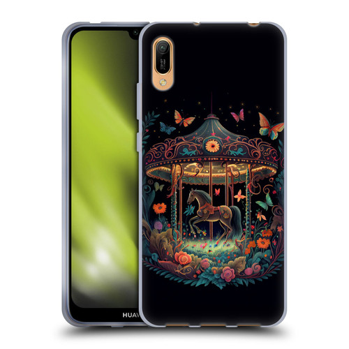 JK Stewart Graphics Carousel Dark Knight Garden Soft Gel Case for Huawei Y6 Pro (2019)