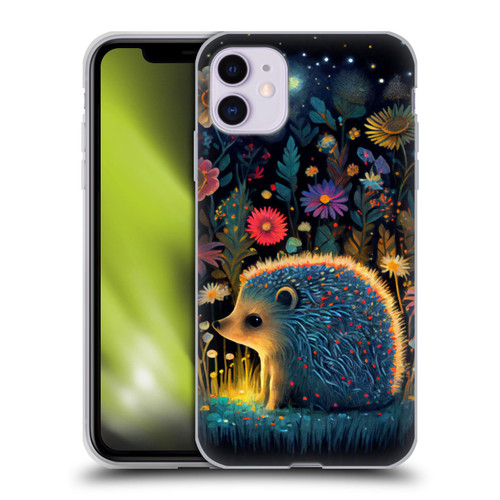 JK Stewart Graphics Little Hedgehog Soft Gel Case for Apple iPhone 11
