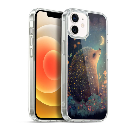 JK Stewart Graphics Hedgehog Looking Up At Stars Soft Gel Case for Apple iPhone 12 / iPhone 12 Pro & MagSafe