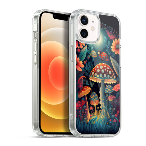 JK Stewart Graphics Ladybug On Mushroom Soft Gel Case for Apple iPhone 12 / iPhone 12 Pro & MagSafe