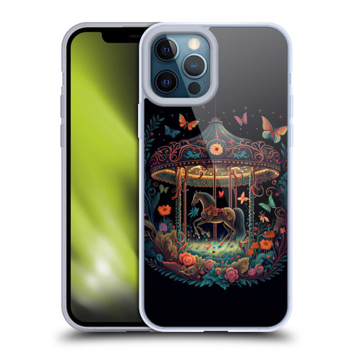 JK Stewart Graphics Carousel Dark Knight Garden Soft Gel Case for Apple iPhone 12 Pro Max