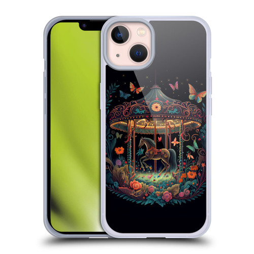 JK Stewart Graphics Carousel Dark Knight Garden Soft Gel Case for Apple iPhone 13