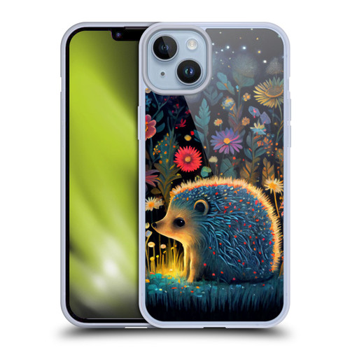 JK Stewart Graphics Little Hedgehog Soft Gel Case for Apple iPhone 14 Plus