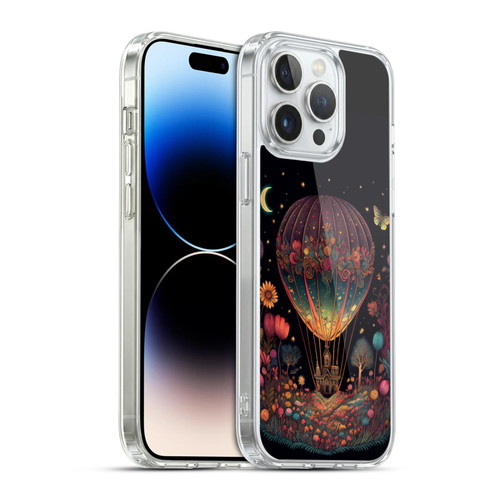 JK Stewart Graphics Hot Air Balloon Garden Soft Gel Case for Apple iPhone 14 Pro Max