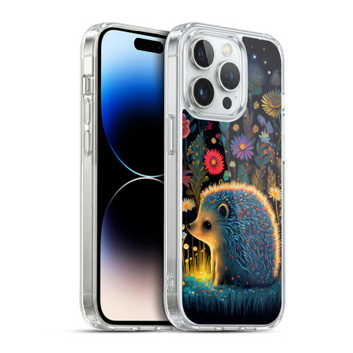 JK Stewart Graphics Little Hedgehog Soft Gel Case for Apple iPhone 14 Pro