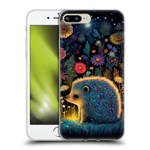 JK Stewart Graphics Little Hedgehog Soft Gel Case for Apple iPhone 7 Plus / iPhone 8 Plus