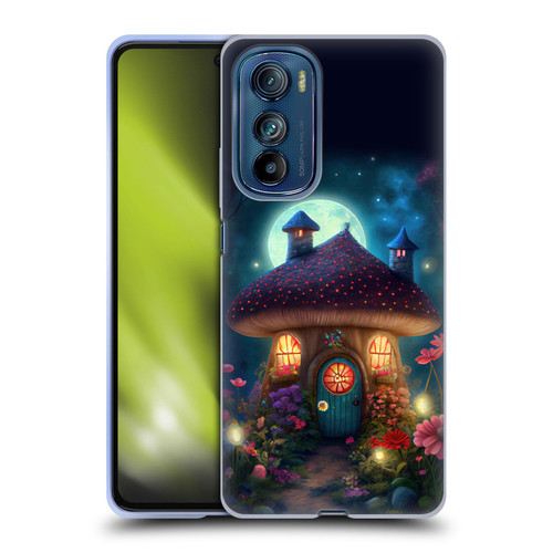 JK Stewart Graphics Mushroom House Soft Gel Case for Motorola Edge 30