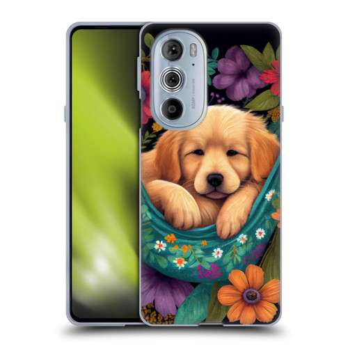 JK Stewart Graphics Golden Retriever In Hammock Soft Gel Case for Motorola Edge X30