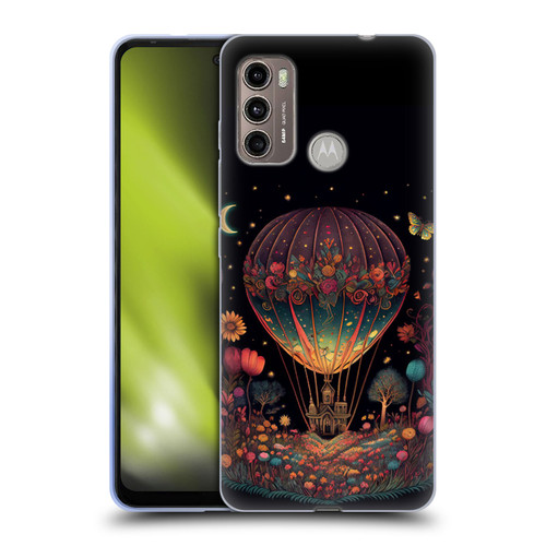 JK Stewart Graphics Hot Air Balloon Garden Soft Gel Case for Motorola Moto G60 / Moto G40 Fusion