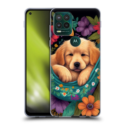 JK Stewart Graphics Golden Retriever In Hammock Soft Gel Case for Motorola Moto G Stylus 5G 2021