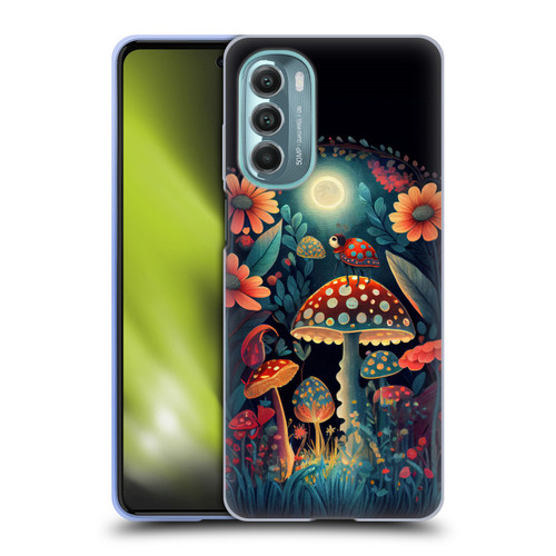 JK Stewart Graphics Ladybug On Mushroom Soft Gel Case for Motorola Moto G Stylus 5G (2022)