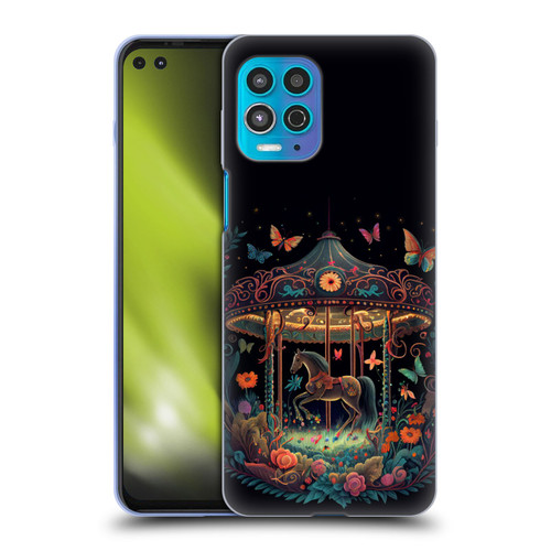 JK Stewart Graphics Carousel Dark Knight Garden Soft Gel Case for Motorola Moto G100