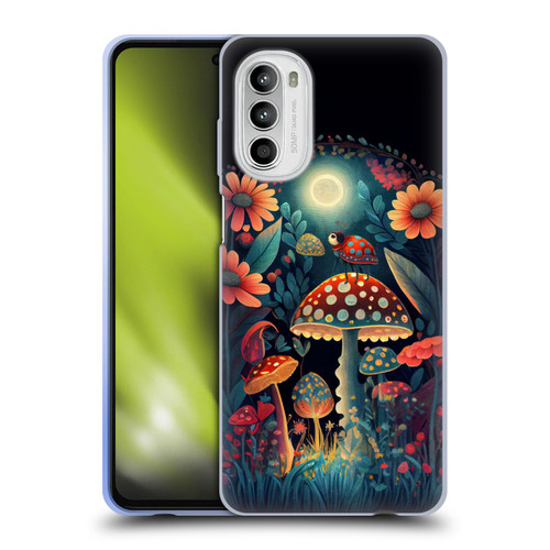 JK Stewart Graphics Ladybug On Mushroom Soft Gel Case for Motorola Moto G52