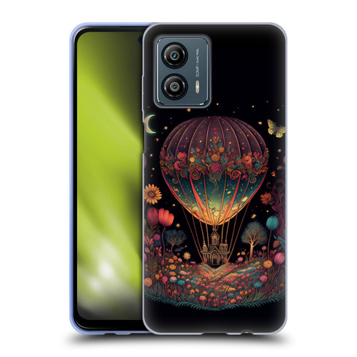 JK Stewart Graphics Hot Air Balloon Garden Soft Gel Case for Motorola Moto G53 5G