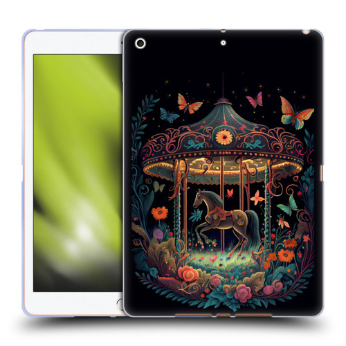JK Stewart Graphics Carousel Dark Knight Garden Soft Gel Case for Apple iPad 10.2 2019/2020/2021