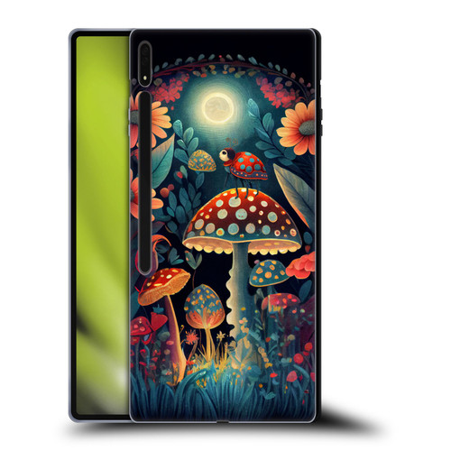 JK Stewart Graphics Ladybug On Mushroom Soft Gel Case for Samsung Galaxy Tab S8 Ultra