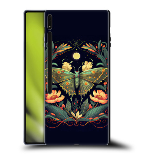 JK Stewart Graphics Lunar Moth Night Garden Soft Gel Case for Samsung Galaxy Tab S8 Ultra