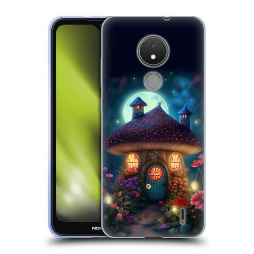 JK Stewart Graphics Mushroom House Soft Gel Case for Nokia C21
