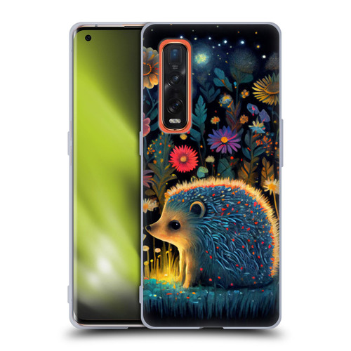 JK Stewart Graphics Little Hedgehog Soft Gel Case for OPPO Find X2 Pro 5G